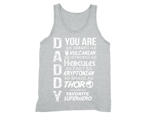 XtraFly Apparel Men's Daddy Superhero Thor Father's Day Tank-Top