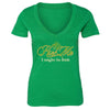 XtraFly Apparel Women's St. Patrick's Day Irish Pride V-neck Short Sleeve T-shirt