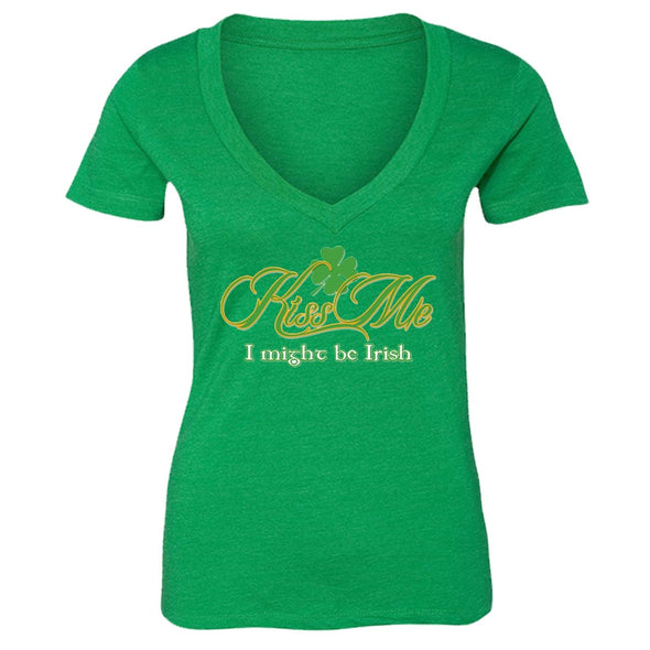 XtraFly Apparel Women's St. Patrick's Day Irish Pride V-neck Short Sleeve T-shirt