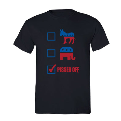 XtraFly Apparel Men's Pissed Democratic Republican Election Crewneck Short Sleeve T-shirt