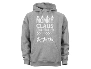 XtraFly Apparel MommyClaus Santa Ugly Christmas Hooded-Sweatshirt Pullover Hoodie