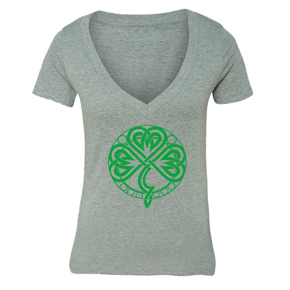 XtraFly Apparel Women's St. Patrick's Day Irish Pride V-neck Short Sleeve T-shirt