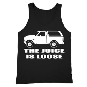 XtraFly Apparel Men's Juice is Loose Bronco OJ Simpson Novelty Gag Tank-Top