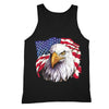 XtraFly Apparel Men's American Flag Distressed 4th of July Tank-Top