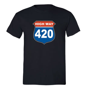 XtraFly Apparel Men's Highway 420  Crewneck Short Sleeve T-shirt