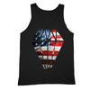 XtraFly Apparel Men's American Flag Distressed 4th of July Tank-Top