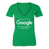 XtraFly Apparel Women's Unless Your Name is Google Novelty Gag V-neck Short Sleeve T-shirt