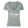 XtraFly Apparel Women's Unless Your Name is Google Novelty Gag V-neck Short Sleeve T-shirt