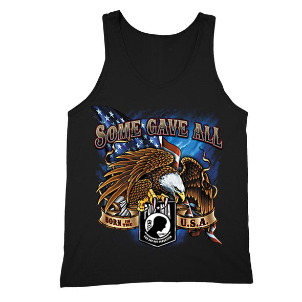 XtraFly Apparel Men's Some Gave All Eagle Military Pow Mia Tank-Top