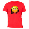 XtraFly Apparel Men's Rasta Emoji Reggae High Novelty Gag Crewneck Short Sleeve T-shirt