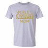 XtraFly Apparel Men's World's Okayest Mom Mother's Day Crewneck Short Sleeve T-shirt