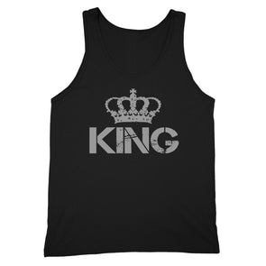 XtraFly Apparel Men's King Silver Crown Matching Couples Tank-Top