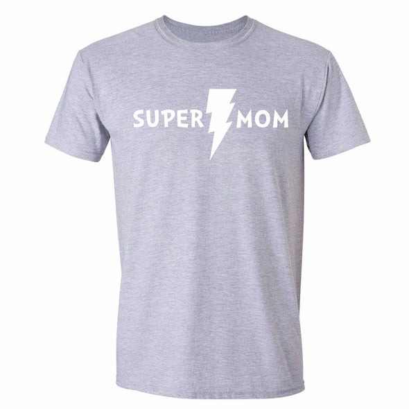 XtraFly Apparel Men's Super Mom Mother's Day Crewneck Short Sleeve T-shirt