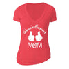 XtraFly Apparel Women's Greatest Mom Mother's Day V-neck Short Sleeve T-shirt