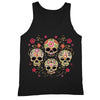 XtraFly Apparel Men's Muerte Four Sugarskull Skulls Day Of Dead Tank-Top