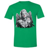 XtraFly Apparel Men's Selfie Angel Wings Marilyn Monroe Crewneck Short Sleeve T-shirt