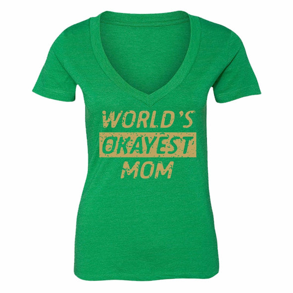 XtraFly Apparel Women's Best Mom Mother's Day V-neck Short Sleeve T-shirt