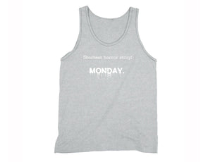 XtraFly Apparel Men's Shortest Horror Story Monday Novelty Gag Tank-Top