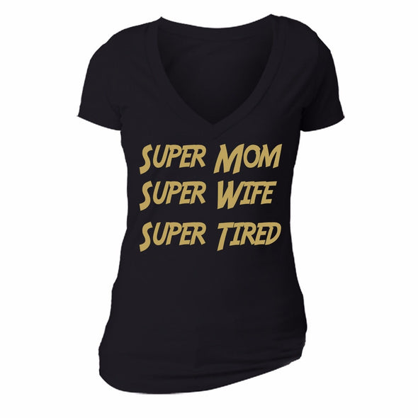 XtraFly Apparel Women's Best Mom Mother's Day V-neck Short Sleeve T-shirt