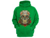 XtraFly Apparel Sugar Skull Tree Ugly Christmas Hooded-Sweatshirt Pullover Hoodie