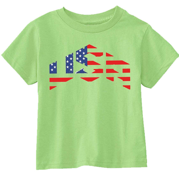 XtraFly Apparel Boys USA Flag American Pride Crewneck Short Sleeve T-shirt