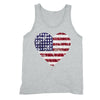 XtraFly Apparel Men's American Flag Distressed 4th of July Tank-Top