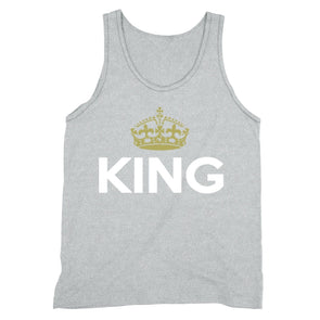 XtraFly Apparel Men's King Golden Crown Matching Couples Tank-Top