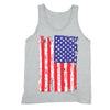 XtraFly Apparel Men's American Flag Distressed 4th of July Tank-Top