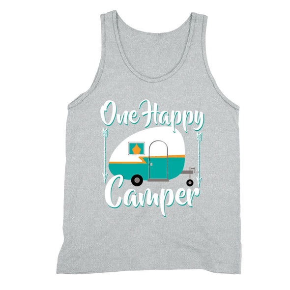 XtraFly Apparel Men's Happy Camper RV Camping Novelty Gag Tank-Top