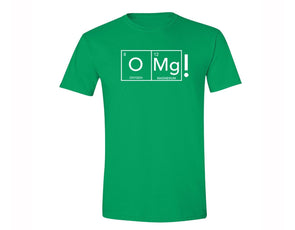 XtraFly Apparel Men's OMG Periodic Table Oxygen Novelty Gag Crewneck Short Sleeve T-shirt