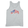 XtraFly Apparel Men's American Flag Distressed 4th of July Tank-Top