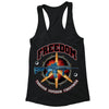 XtraFly Apparel Women's Freedom Firepower Rifle 2nd Amendment Racer-back Tank-Top