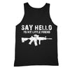 XtraFly Apparel Men's Say Hello Rifle 2nd Amendment Tank-Top