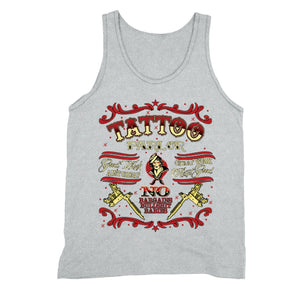 XtraFly Apparel Men's Tattoo Parlor Ink Inked Novelty Gag Tank-Top