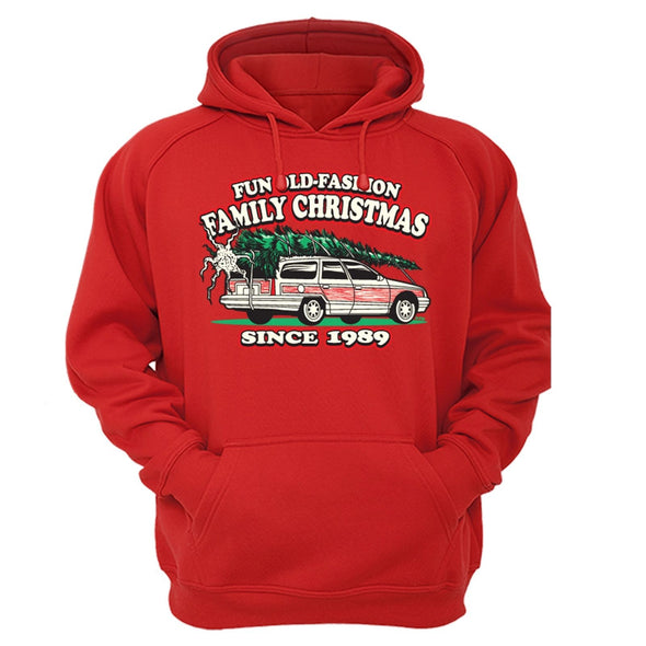 XtraFly Apparel Ugly Christmas Vacation Funny Hooded-Sweatshirt Pullover Hoodie