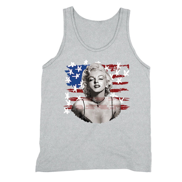 XtraFly Apparel Men's American Flag Distressed 4th of July Tank-Top