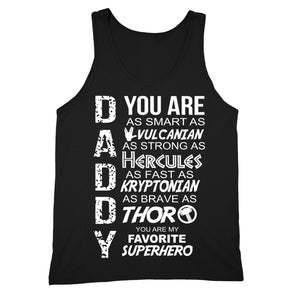 XtraFly Apparel Men's Daddy Superhero Thor Father's Day Tank-Top