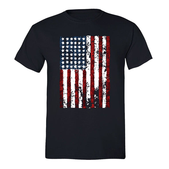 XtraFly Apparel Men's Flag USA Distressed American Pride Crewneck Short Sleeve T-shirt