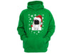 XtraFly Apparel Let It Snow Pug Ugly Christmas Hooded-Sweatshirt Pullover Hoodie