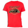 XtraFly Apparel Men's Old Skool Hot Rodder Car Truck Garage Crewneck Short Sleeve T-shirt