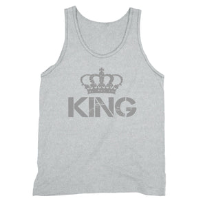 XtraFly Apparel Men's King Silver Crown Matching Couples Tank-Top