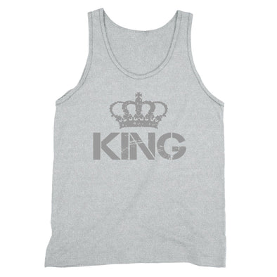 XtraFly Apparel Men's King Silver Crown Matching Couples Tank-Top