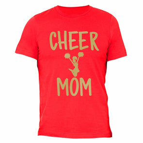 XtraFly Apparel Men's Cheer Mom Mother's Day Crewneck Short Sleeve T-shirt