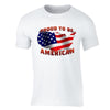 XtraFly Apparel Men's American Flag Distressed 4th of July Crewneck Short Sleeve T-shirt