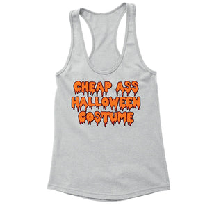 XtraFly Apparel Women's Cheap Ass Costume Halloween Pumpkin Racer-back Tank-Top