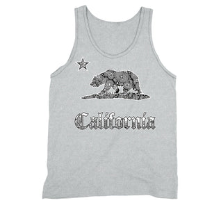 XtraFly Apparel Men's Paisley Bear CA California Pride Tank-Top