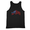 XtraFly Apparel Men's American Flag Distressed 4th of July Tank-Top