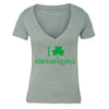 XtraFly Apparel Women's St. Patrick's Day Irish Pride V-neck Short Sleeve T-shirt