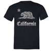 XtraFly Apparel Men's Paisley Bear CA California Pride Crewneck Short Sleeve T-shirt