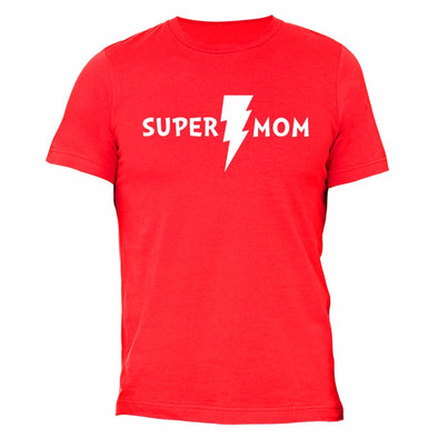 XtraFly Apparel Men's Super Mom Mother's Day Crewneck Short Sleeve T-shirt